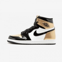 Air Jordan 1 Retro High Og Nrg Gold Toe 861428 007 Nero Factory Outlet