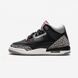 Air Jordan 3 Gs Black Cement 340255 061 Nero For Sale