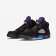 Air Jordan 5 Retro Black Grape 136027 007 Nero Jordan Shoes