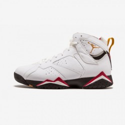 Air Jordan 7 Retro Cardinal 304775 104 Bianca Factory Outlet