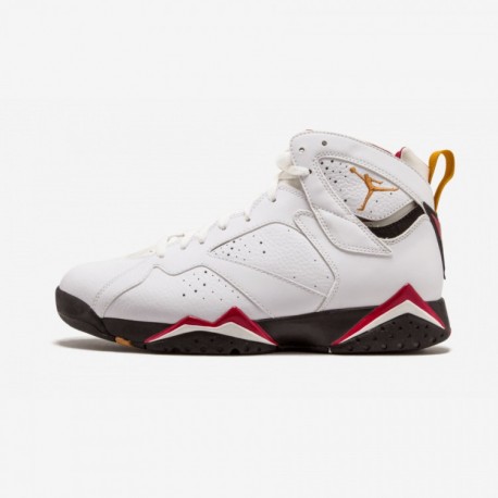 Air Jordan 7 Retro Cardinal 304775 104 Bianca Factory Outlet