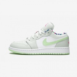Air Jordan 1 Low Gs 554723 051 Verde For Sale