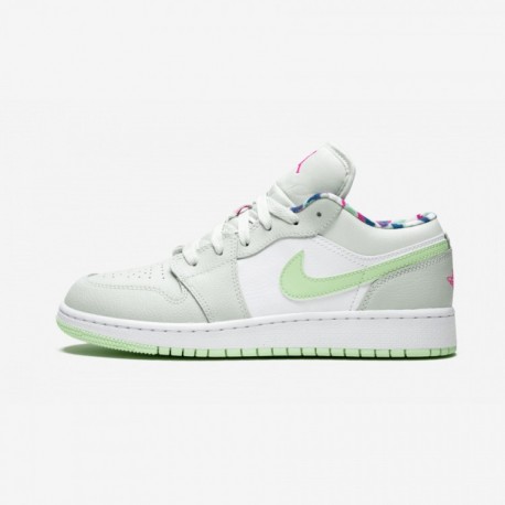 Air Jordan 1 Low Gs 554723 051 Verde For Sale