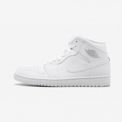 Air Jordan 1 Mid 554724 104 Bianca On Sale