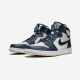 Wmns Air Jordan 1 Prem Midnight Navy Light Cream Aq9131 401 Marina Militare On Sale