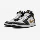 Air Jordan 1 Mid Se Black Gold Patent Leather 852542 007 Nero Shop Online