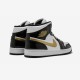 Air Jordan 1 Mid Se Black Gold Patent Leather 852542 007 Nero Shop Online