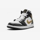 Air Jordan 1 Mid Se Black Gold Patent Leather 852542 007 Nero Shop Online