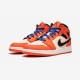 Air Jordan 1 Mid Se Gs Bq6931 800 Arancia In 2021