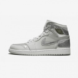 Air Jordan 1 Retro Hi Silver 25th Anniversary 396009 001 Argento Factory Outlet